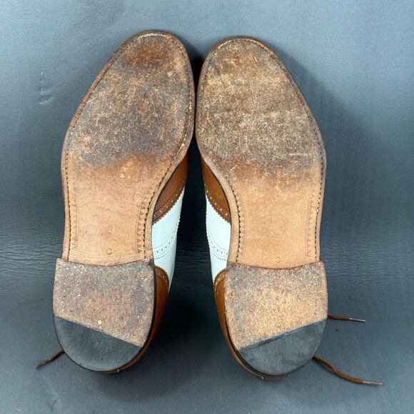 THE BRITISH ISLES COLLECTION LOAKE Leather vintage Wing Tip Shoes Mens size 8 - Picture 9 of 9